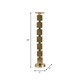 18210-03#Metal, 24" Stacked Cubes Candleholder, Gold