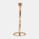 18190-01#Metal, 10" Double Stack Taper Candleholder, Gold