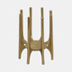 18207-01#Metal, 6" Candleholder With Spike Legs, Gold