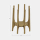 18207-01#Metal, 6" Candleholder With Spike Legs, Gold