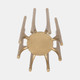 18207-02#Metal, 8" Candleholder With Spike Legs, Gold