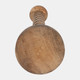 18218-02#Wood, 30" Spiral Floor Pillar Candleholder, Natura
