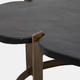 18223-02#Metal, 32x17  Stone Top Coffee Table, 2boxes