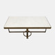 18224-03#Metal, 48x18 Marble Top Coffee Table, Kd 2boxes