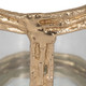 18226-01#Metal, 6" Hurricane W Glass, Gold