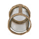 18226-01#Metal, 6" Hurricane W Glass, Gold