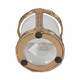18226-01#Metal, 6" Hurricane W Glass, Gold