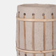 18231-01#Ecomix, 10" Top Weave Nomad Vase, Ivory