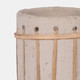 18231-02#Ecomix, 12" Top Weave Nomad Vase, Ivory