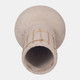 18231-02#Ecomix, 12" Top Weave Nomad Vase, Ivory