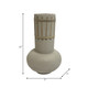 18231-02#Ecomix, 12" Top Weave Nomad Vase, Ivory