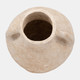 18236-01#Paper Mache, 14" Vase With Handles, White