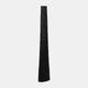 18242-06#Metal, 58" Ribbed Floor Vase, Black