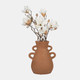 18252-01#Terracotta, 12" Vase With 4 Handles, Natural