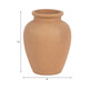 18253-01#Terracotta, 10" Traditional Jug, Natural