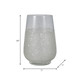18258-01#Glass, 10" Sugar Vase, Clear