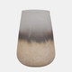 18259-01#Glass, 9" Antiqued Finish Vase, Ivory