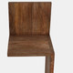 18325#33" Mango Zig Zag Corner Wall Shelf, Brown