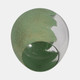 18266-02#Glass, 10" Dipped Vase, Green