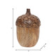 18279#Wood, 7" Carved Acorn, Natural