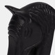 18316#Metal, S/2 Horse Head Bookends, White/black