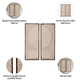 18331#S/2 Ecomix Fabric Wall Decor, Cream