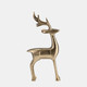 18288-01#Metal, 14" Standing Reindeer, Gold