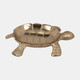 18343#Metal, 7" Turtle Trinket Tray, Gold
