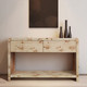 18374#47" Cube Console With 2 Drawers, Natural