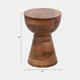 18381#18" Polished Mango Wood Accent Table