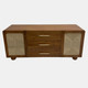 18385-01#65" Acacia Abacus Sideboard, Brown / Kd