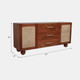 18385-01#65" Acacia Abacus Sideboard, Brown / Kd