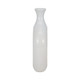 15119-07#Cer, 13"h 2-tone Scratched Oval Vase, Wht/gld