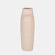 18418-01#Cer, 7" Square Shape Vase, Ivory
