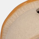 18424-02#Cer, 6" Round Bird Feeder, Dark Orange