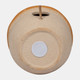 18424-02#Cer, 6" Round Bird Feeder, Dark Orange