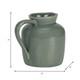 17053-04#Cer, 5" Pitcher Vase, Dark Sage