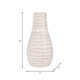 18429-02#Porcelain, 11" Coastal Vase, Ivory