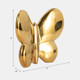 18430-01#Cer, 6" Balloon Butterfly, Gold