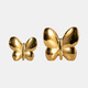 18430-02#Cer, 8" Balloon Butterfly, Gold