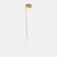 18433-01#Marble, 12" Round Candle Snuffer, Gold/white