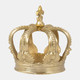 18309#Metal, 7" Crown Decor, Gold