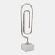 18311-01#Metal, 18" Paper Clip Sculpture, Silver