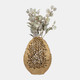 18455-02#Metal, 18" Contemporary Vase, Gold