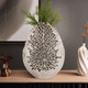 18455-04#Metal, 18" Contemporary Vase, Silver