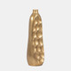 18458-02#Metal, 19" Cut-out Vase, Gold