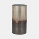 18465-01#Glass, 13" Metallic 2-tone Vase, Silver