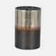 18465-02#Glass, 9" Metallic 2-tone Vase, Silver