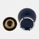 18477-04#Cer, 18" Temple Jar, Navy/gold