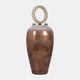 18497-02#Glass, 28" Vase Round Resin Topper, Copper
